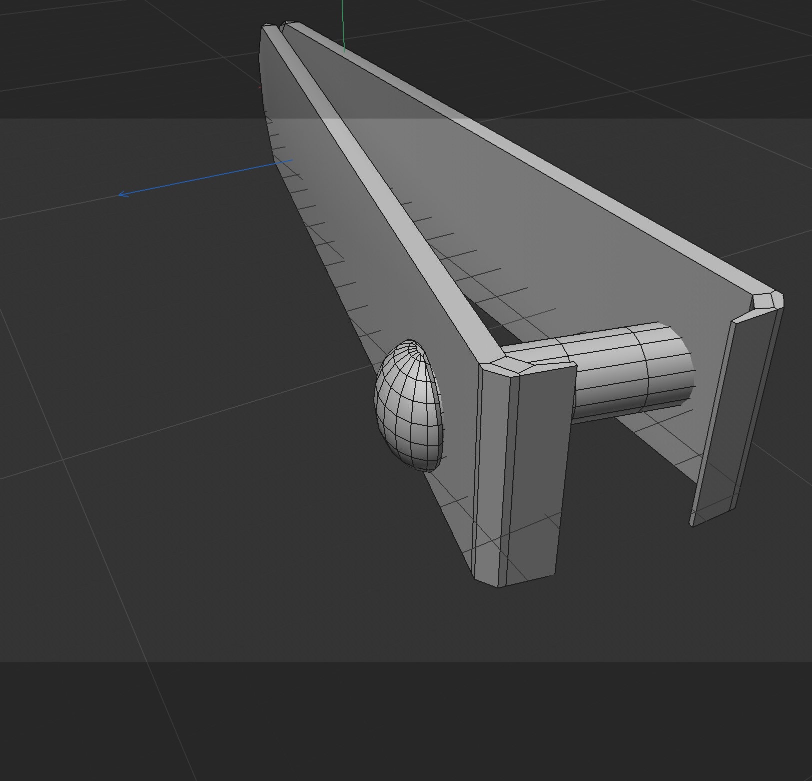 I assembled the different parts of the nail clipper.